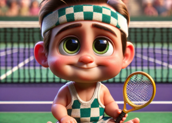 Pat Cash: Ribelle del Tennis e Campione di Wimbledon DALL·E 2024 01 14 16.12.19 Create A Highly Realistic And Detailed Image Of A Male Tennis Player Resembling Pat Cash But Not His Exact Likeness Reimagined As A Pixar Style Baby 350x250